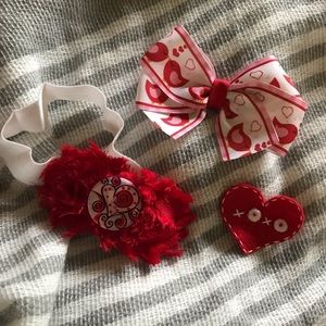 Valentine’s bow set